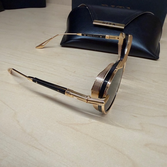 DITA Gold Frame Sunglasses with Dark Lenses main image 6